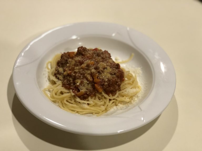 Kürbis-Bolognese