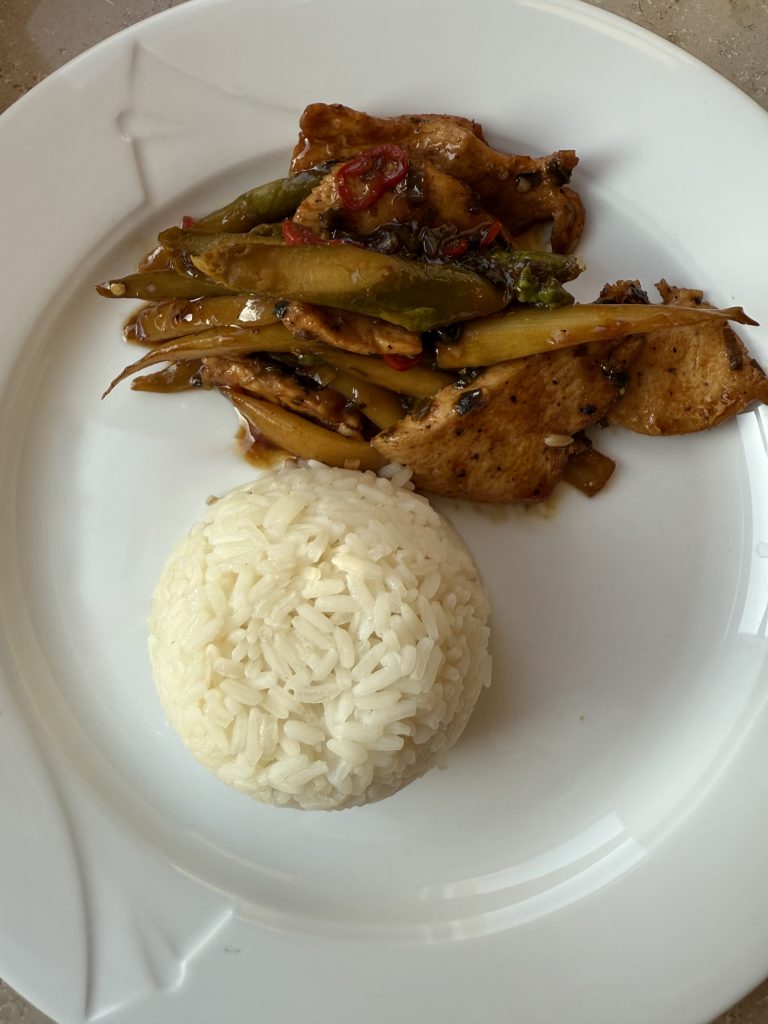 Puten-Spargel-Pfanne